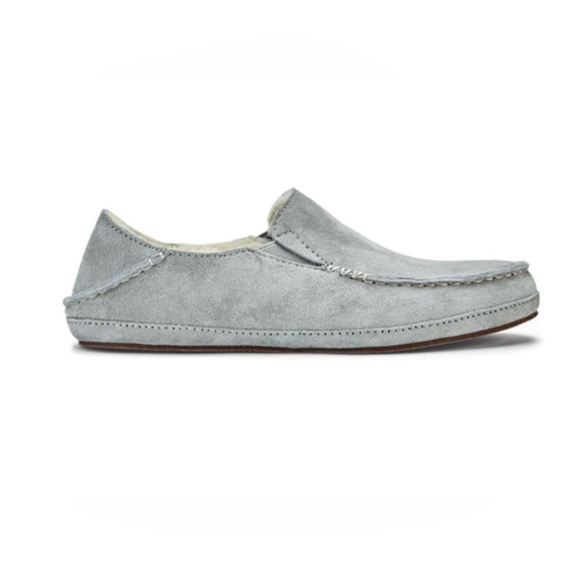 Brand new in box Olukai Women’s Nohea Gray Slip-Ons, size 10 - Picture 1 of 3